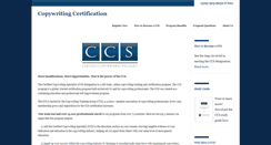 Desktop Screenshot of copywritingcertificate.com