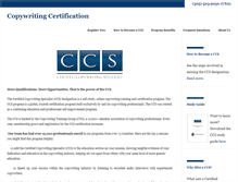 Tablet Screenshot of copywritingcertificate.com